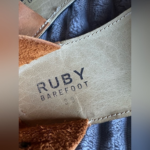 Brand New! Ruby Workshop Minimalist Barefoot Mary Jane Sandals - Picture 7 of 13